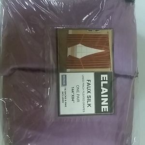 Set of unique purple drapes